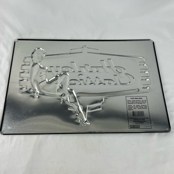 Harley-Davidson Retro Babe Embossed Tin Sign, 17 x 11.5 inches - Black - Picture 2 of 7